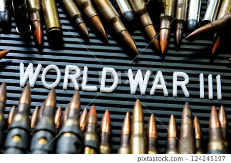 Concept image of World War III  124245197