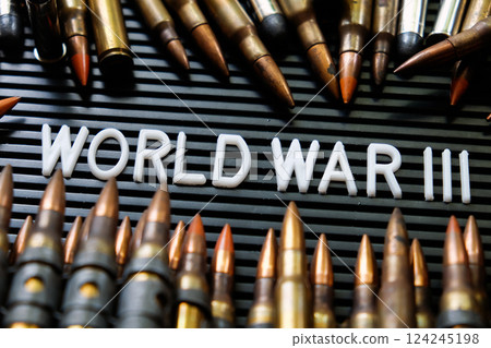Concept image of World War III Concept image of World War III 124245198