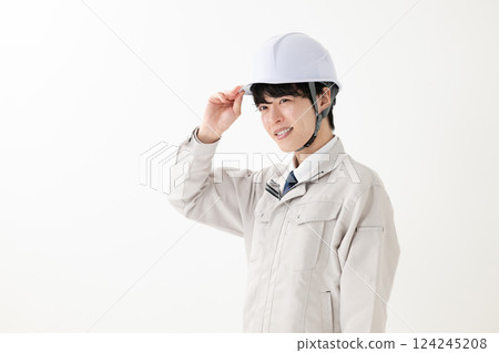 Male worker, delivery industry, field work Male worker, delivery industry, field work 124245208