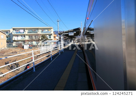 View from the train window on JR Central's Minobu Line from Kofu Station to Kunimo Station (December 2022) View from the train window on JR Central's Minobu Line from Kofu Station to Kunimo Station (December 2022) 124245271