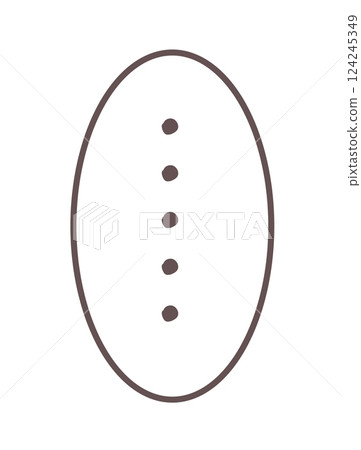 Simple oval silent frame (vertical) 124245349