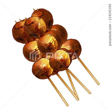 Yakitori meatballs 5 pieces 124245395