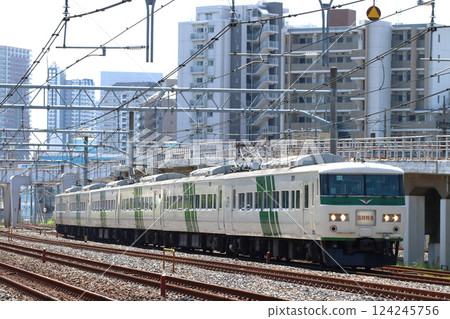 Special express train Ashikaga Wisteria Festival (185 series train) 124245756