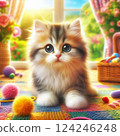 Kitten staring with round eyes 1 124246248