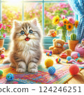 Kitten staring with round eyes 4 124246251
