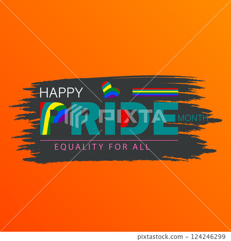 Happy Pride Month Equality for All 124246299