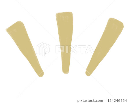 Simple hand-drawn manga style illustration (yellow) 124246534