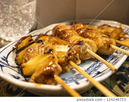 Delicious yakitori 124246753