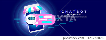 AI Chatbot Innovation in a Futuristic Digital World 124248076