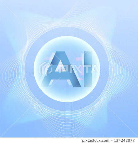 Futuristic AI artificial intelligence technology background 124248077