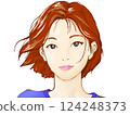 A girl laughing and crying 124248373