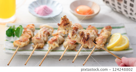 Yakitori (Tonjiri) Salt Flavor Yakitori (Tonjiri) Salt Flavor 124248802