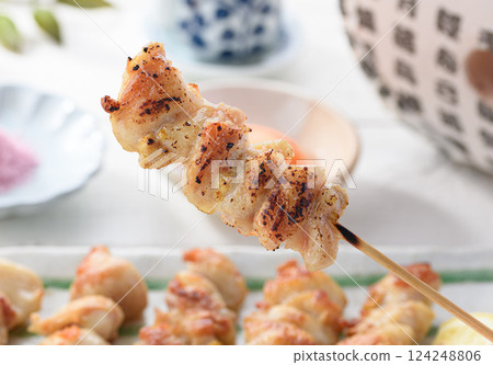 Yakitori (Tonjiri) Salt Flavor 124248806