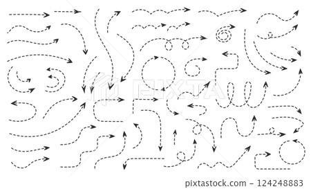 Hand Drawn Arrows 124248883