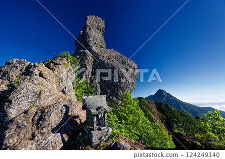 八嶽山脈的權現山和阿嘉山的岩石山峰 124249140