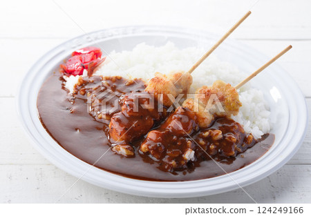 Yakitori curry Yakitori curry 124249166