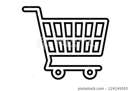 購物車簡單圖標 124249305