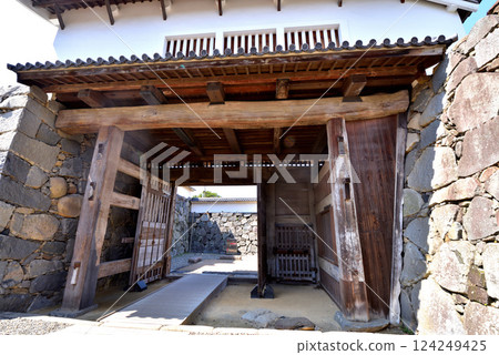 Fukuoka Castle Ruins, Shimonohashi-gomon Gate, Chuo-ku, Fukuoka City Fukuoka Castle Ruins, Shimonohashi-gomon Gate, Chuo-ku, Fukuoka City 124249425