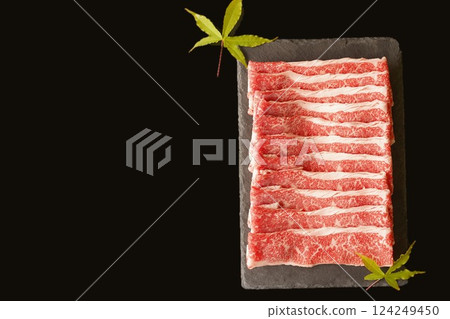 黑毛和牛瘦肉片 黑毛和牛瘦肉片 124249450