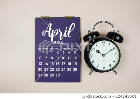 April 2025 annual monthly desk calendar for planning and management 124249501