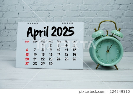 April 2025 annual monthly desk calendar for planning and management April 2025 annual monthly desk calendar for planning and management 124249510