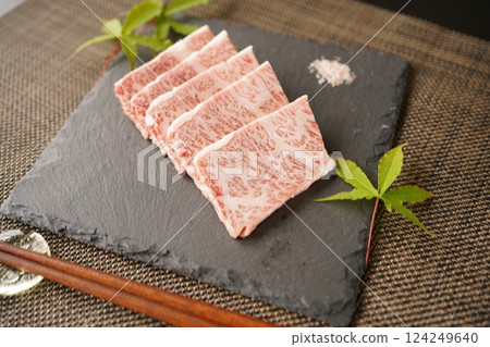 Japanese Black Beef Kalbi for Yakiniku 124249640