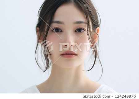 美麗肌膚的女人/抗老“AI生成的圖像” 124249970