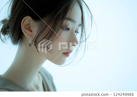 美麗肌膚的女人/抗老“AI生成的圖像” 124249988