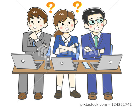 三人商務會議討論_問題解決討論 124251741