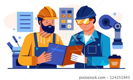 Welders read blueprints and welding specifications to understand the requirements of each project and select the appropriate welding techniques and materials. 124251943