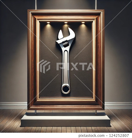 相框裡的扳手 124252807