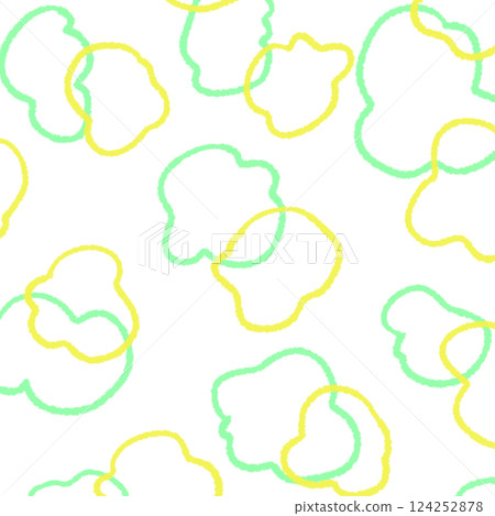 Simple fluffy line background illustration 15 124252878