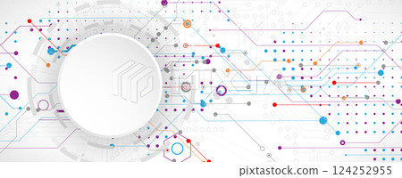 Cyber security circuit technology background 124252955