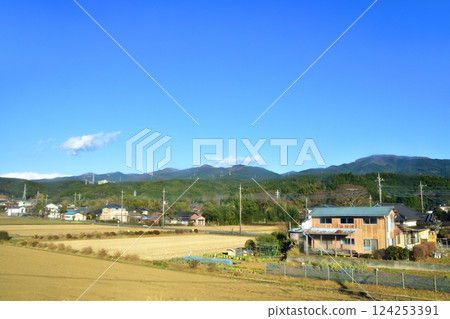 View from the train window on JR Central's Gotemba Line from Numazu Station to Iwanami Station (December 2022) 124253391