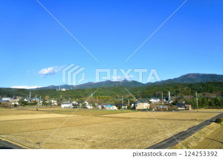 View from the train window on JR Central's Gotemba Line from Numazu Station to Iwanami Station (December 2022) 124253392