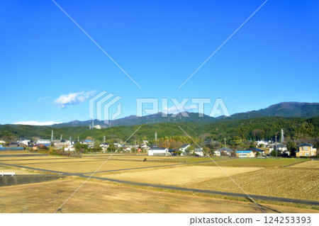 View from the train window on JR Central's Gotemba Line from Numazu Station to Iwanami Station (December 2022) 124253393