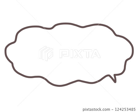 Fuzzy speech bubble 2 (horizontal) 124253485