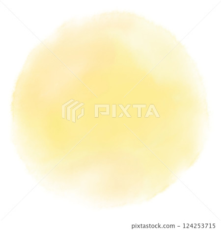 黃色水彩模糊插圖 124253715