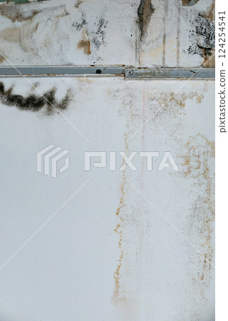 Damage ceiling from water pipelines leakage. Housing problem concept 124254541