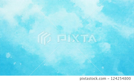 淺手繪水彩風格素材背景素材藍色淺藍色背景素材16：9尺寸AI生成素材 124254800