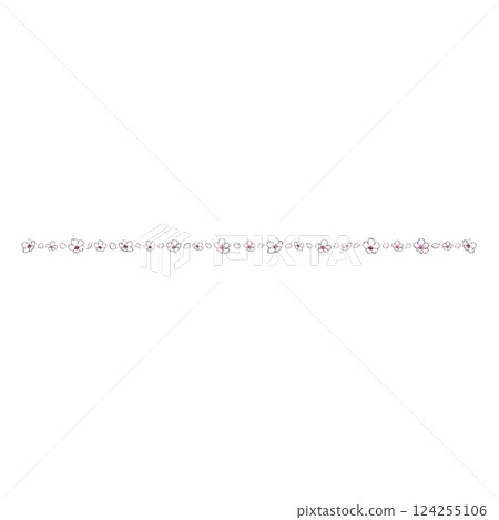 簡單的櫻花線框 124255106