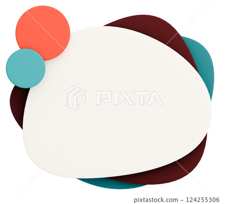3D background material_Pop frame_Colorful 3D background material_Pop frame_Colorful 124255306