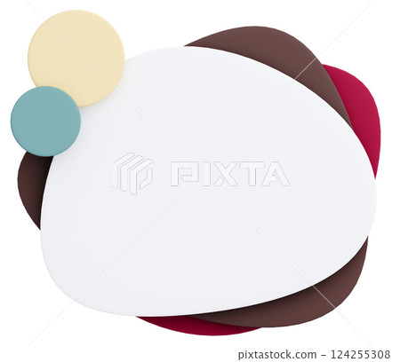 3D background material_Pop frame_Colorful 3D background material_Pop frame_Colorful 124255308