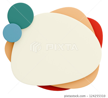 3D背景素材_流行框架_彩色 3D背景素材_流行框架_彩色 124255310