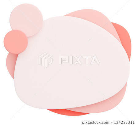 3D背景素材_流行框架_粉紅色 3D背景素材_流行框架_粉紅色 124255311