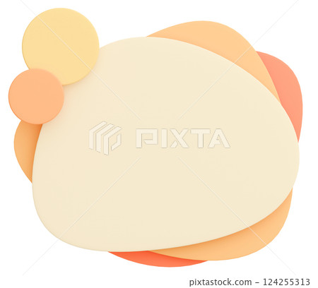 3D背景材料_流行框架_橙色 3D背景材料_流行框架_橙色 124255313