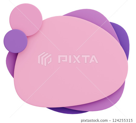 3D背景素材_流行框架_紫色 124255315