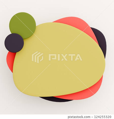 3D background material_Pop frame_Colorful 3D background material_Pop frame_Colorful 124255320