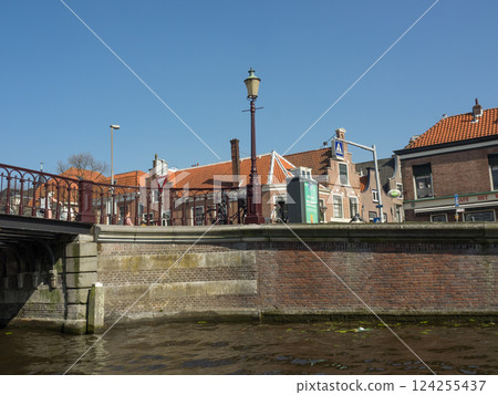 the city of Haarlem in the netherlands 124255437