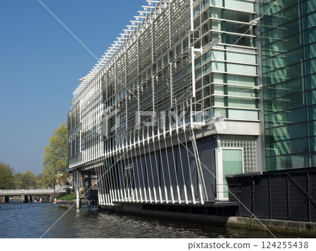 the city of Haarlem in the netherlands 124255438